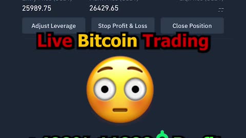 Live Bitcoin Trading 11000$ Profit