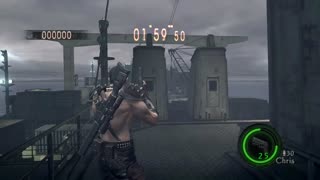 PS4 Resident Evil 5 Mercenaries United Solo Ship Deck Chris Warrior 150 kills