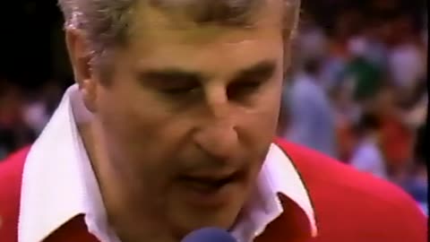 March 28, 1987 - Coaches Bob Knight & Jerry Tarkanian After Indiana - UNLV Final Four Game