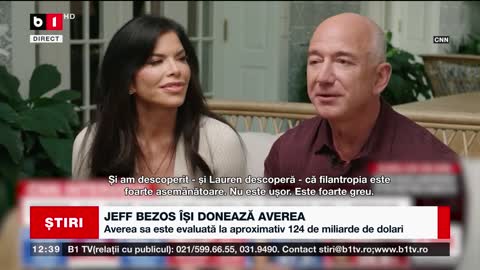 JEFF BEZOS ÎȘI DONEAZĂ AVEREA_Știri B1_15 nov 2022