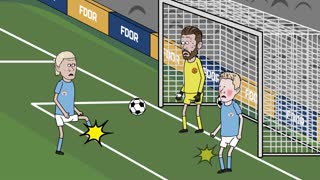 Manchester derby cartoon