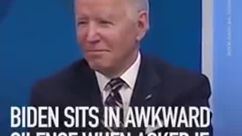 Biden sits in am awkward silence when asked of underestimated putin
