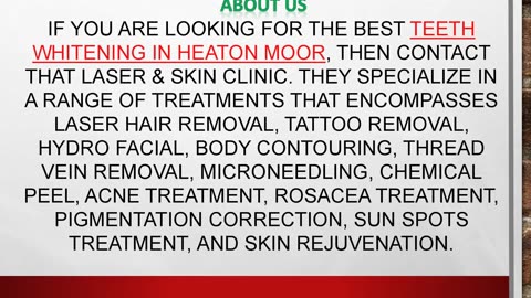 Best Teeth Whitening in Heaton Moor