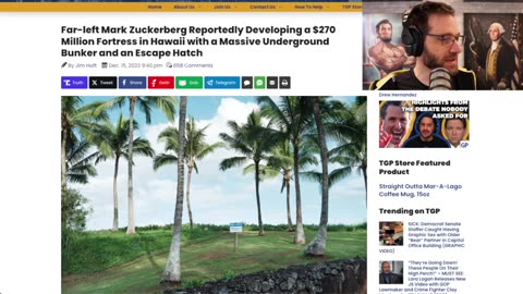 Mark Zuckerberg Builds $275 Million Dollar Bunker On Hawaiian Island