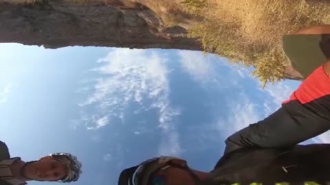 Man Crashes Hard Coming Down A Mountain Bike Trail