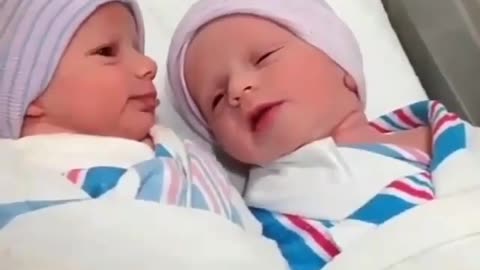 The twins are going to sleep