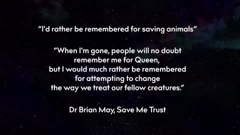 Brian May's Save Me Trust urges COP26 action