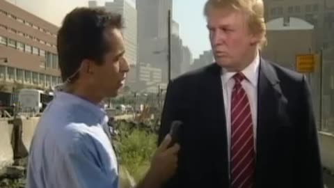 Interview with Donald Trump shortly after September 11, 2001 attacks, at Ground Zero