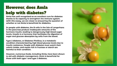 Medicinal Uses of Amla (Indian Gooseberry) for Diabetics