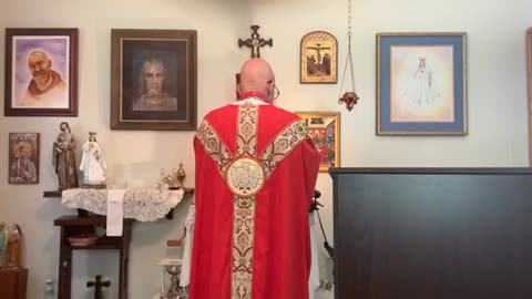 Adoration; Pentecost Homily on the work of Holy Spirit. Prophesy about Apparition at Knock, Ireland!