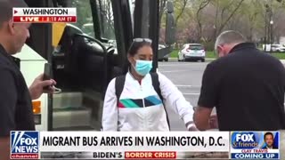 Gov. Abbott follows through, drops off bus of illegals for Biden in DC