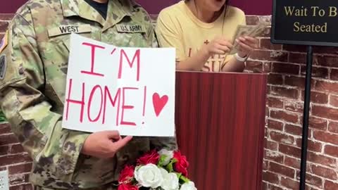 When Pizza Woman sees her Military Husband!!🥺❤️🇺🇸