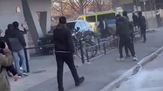 Migrants Attack Police Car In Sweden