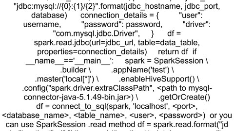 Pyspark connection to the Microsoft SQL server