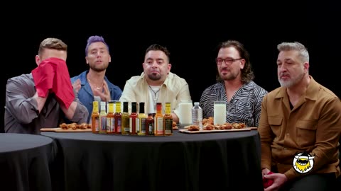 *NSYNC Breaks Another Record While Eating Spicy Wings | Hot Ones 2023.