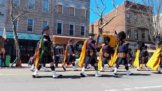 NYPD Pipes and Drums at Bay Ridge, Brooklyn's St. Patrick's Day Parade 2023