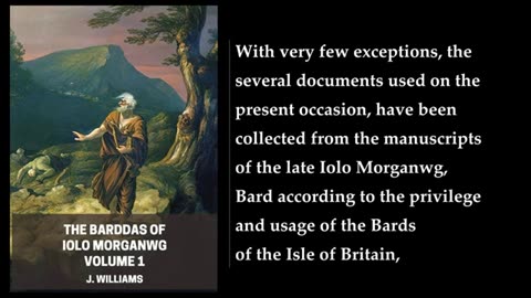 The Barddas of Iolo Morganwg Volume 1 💙 By J. Williams. FULL Audiobook