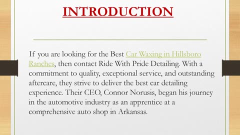 Best Car Waxing in Hillsboro Ranches