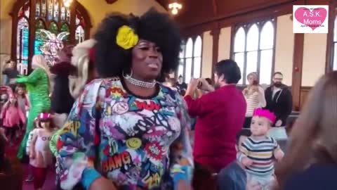 Drag Queens perform for kids in Church