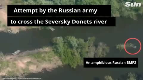 Ukraine forces destroy amphibious Russian tank with Spanish grenade launcher
