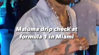 Maluma Drip Check At Formula 1 Miami - Legend Already Made Black / Willy Wonka