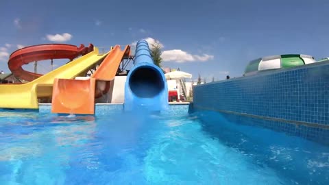 Blue Kamikaze Water Slide at Trend Aqua Park