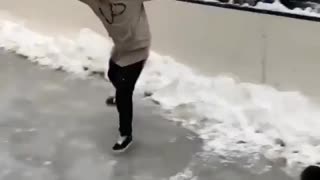 Very Slippery ice