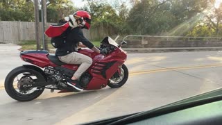 Corgi With Cape and Goggles Loves Motorcycle Rides