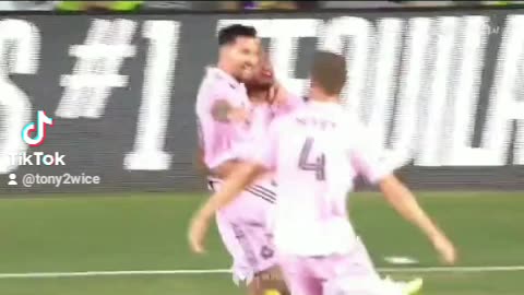 Messi's first goal for Inter Miami