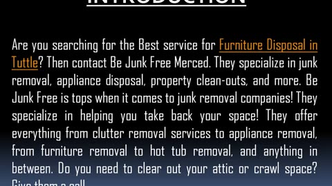 Best service for Furniture Disposal in Tuttle