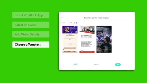 Create Videos Ads Of Your Event With VidyBack !!