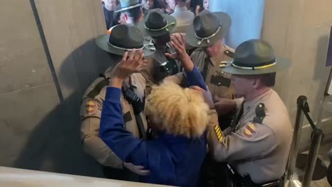 Trans attacking Law Enforcement at the Tennessee Capitol....
