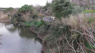 Panoramic view of the river from the Roman Bridge