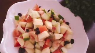 Healthy Apple Salad with Simple Dressing