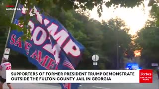 Trump Supporters at Fulton County Jail
