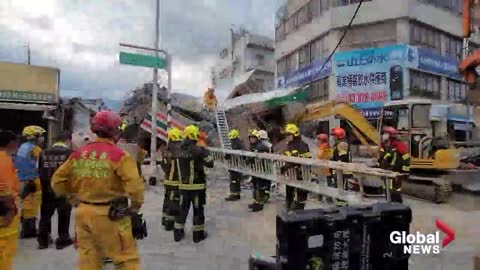 Southeastern Taiwan hit by strong earthquake, hundreds still trapped