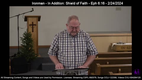 Ironman - In Addition: Shield of Faith - Eph 6:16 - 2/24/2024