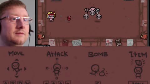 Searching For Tarot Cards In The Binding of Isaac Run 13, social clip 7.