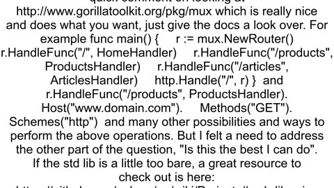 How can I handle http requests of different methods to in Go