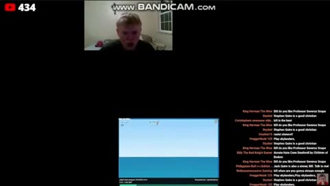 Bill Jensen reacts to a loud Club Penguin video from Michael P