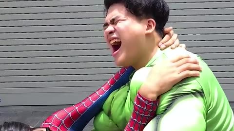 Funny video spidey hulk