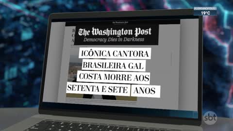Morte de Gal Costa repercute no mundo | SBT Brasil (09/11/22)