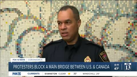 Protestors block bridge between U.S. & Canada