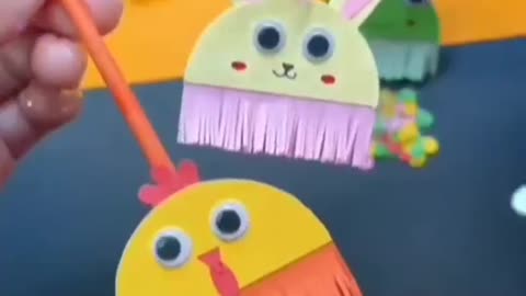 Cute little broom origami