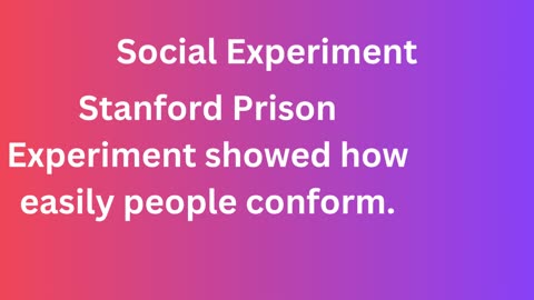 Social Experiment