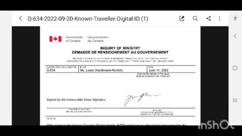 Canada Uses mRNA For Biodigital Convergence (IOB) - Contract W.E.F. Known Traveler Digital ID