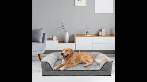 Magic Dog Super Soft Medium Dog Bed, 32 Inches Orthopedic Foam Pet Beds with Anti Slip Bottom,...