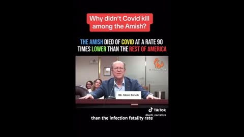 Steve Kirsch on Amish NOT having "Covid" aka Flu. Influenza..