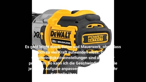 DEWALT DCD796N 18 V XR Li-Ion Brushlesser, kompakter Kombi-Hammer, gelb/schwarz