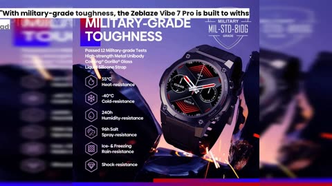 Revolutionize Your Wrist: Zeblaze Vibe 7 Pro Smart Watch